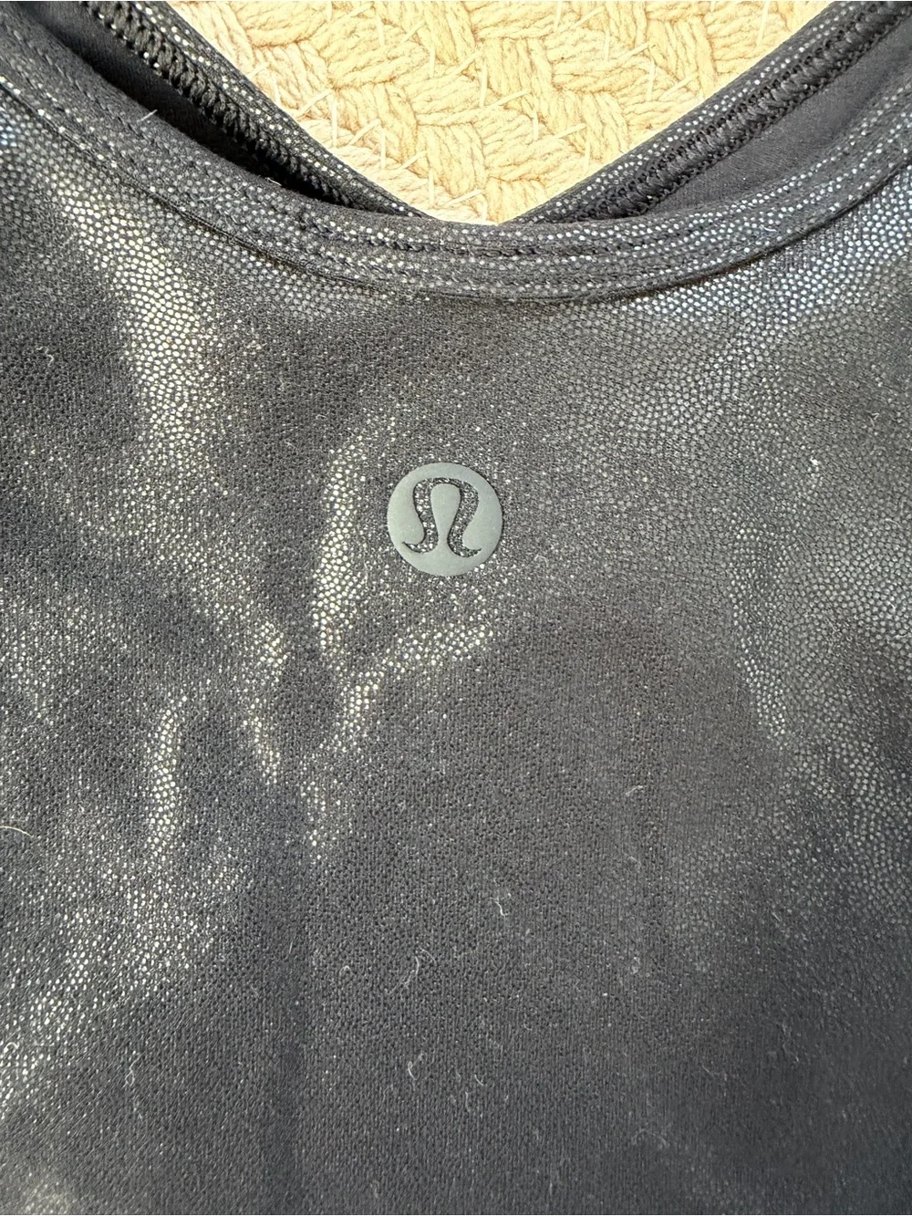 Lululemon Align Long Sleeve Top With Foil Print Black Size 6